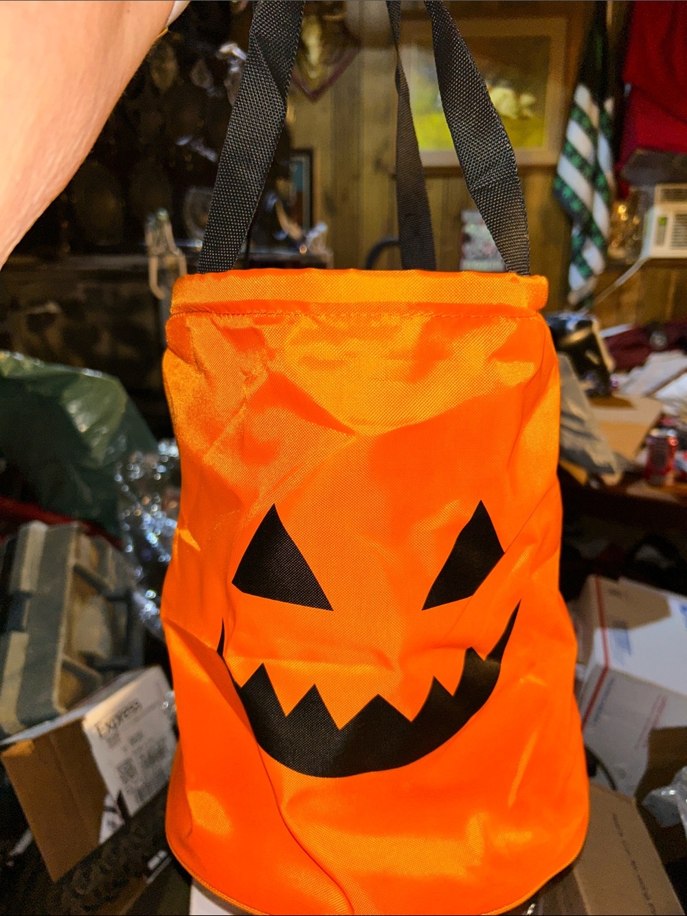 Kids Orange Pumpkin Trick-or-Treat Bucket - Unbranded
